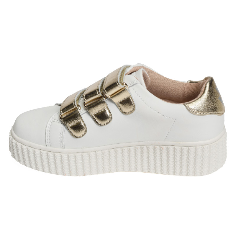 MINI MARILOU Blanc Or, Sneakers basses Vanessa Wu