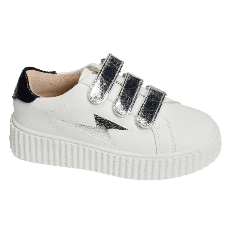 MINI MARILOU Blanc Argent, Sneakers basses Vanessa Wu