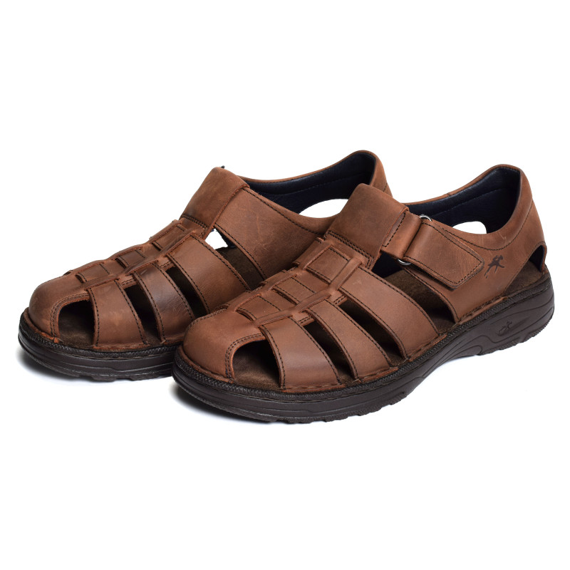 AZORES F2199 Marron, Sandales plates & Nu-Pieds Fluchos