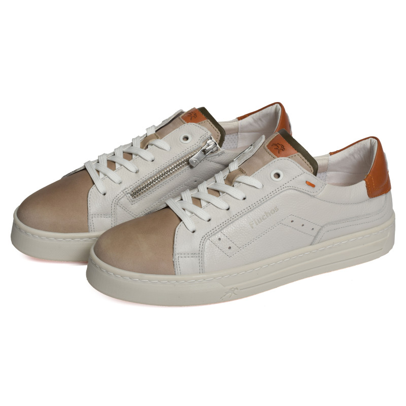 NEMO F2218 Blanc Beige, Sneakers basses Fluchos