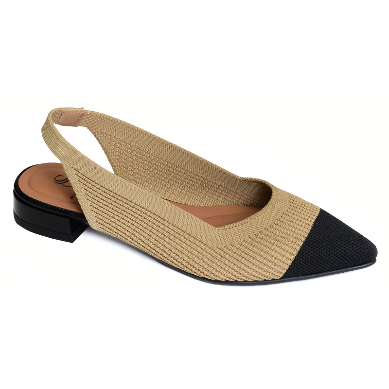 BAY 76411 Camel Noir, Slingback Miss Elastic