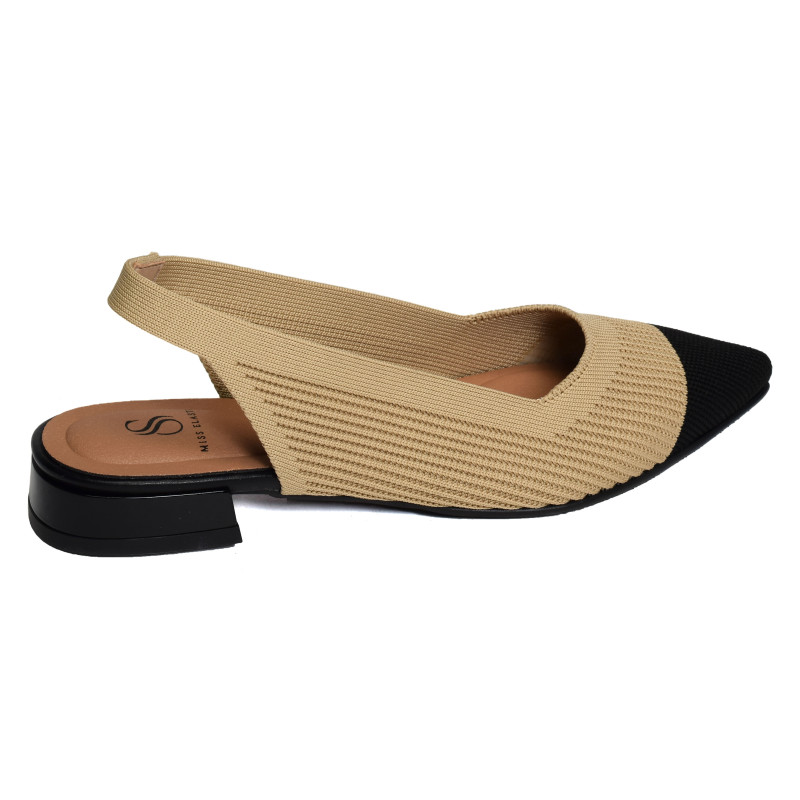 BAY 76411 Camel Noir, Slingback Miss Elastic