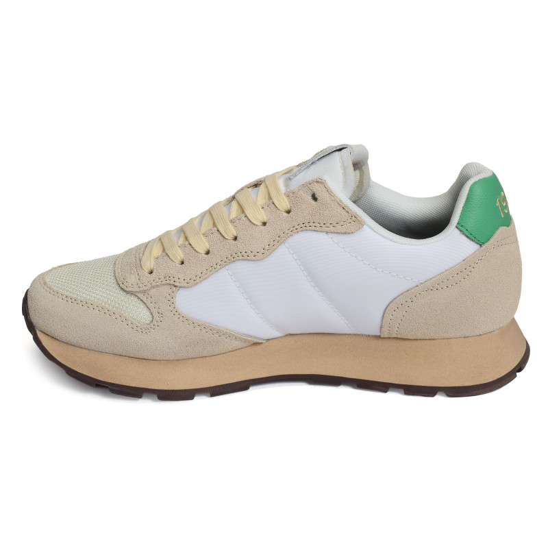 TOM VINTAGE Blanc Vert, Baskets running Sun 68