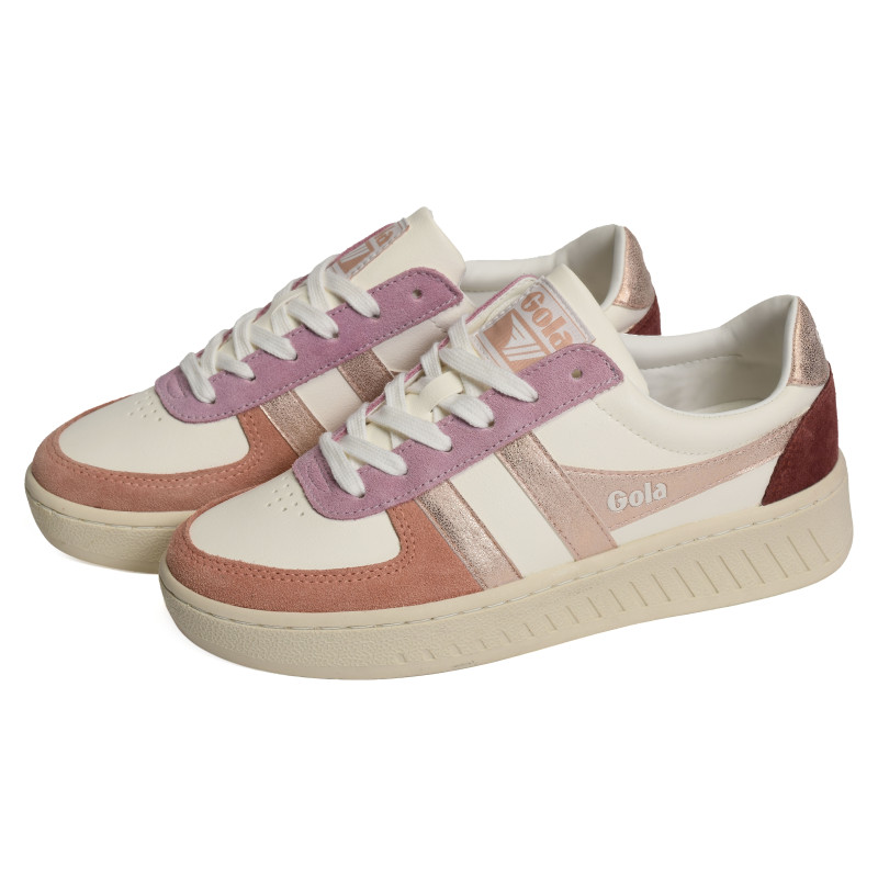 GRANDSLAM QUADRANT Blanc Multicolore, Sneakers basses Gola