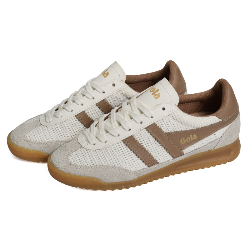 TORNADO ZEPHYR Blanc Marron, Baskets running Gola