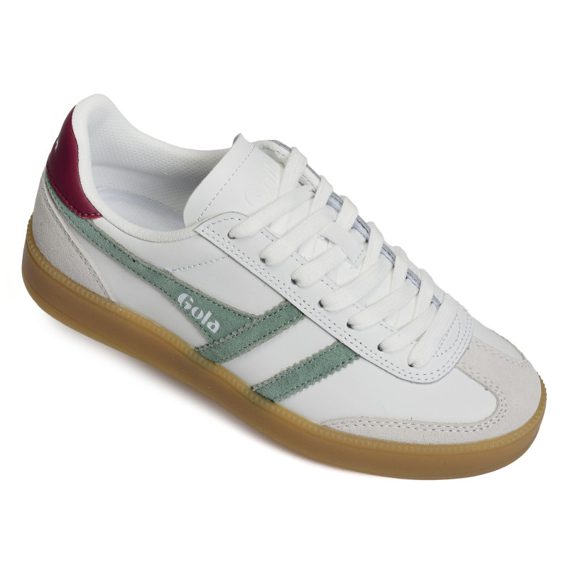 VIPER LEATHER W Blanc Vert, Sneakers basses Gola