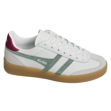 VIPER LEATHER W Blanc Vert, Sneakers basses Gola