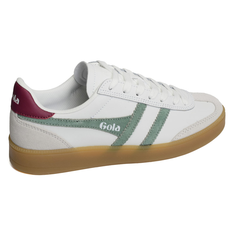 VIPER LEATHER W Blanc Vert, Sneakers basses Gola