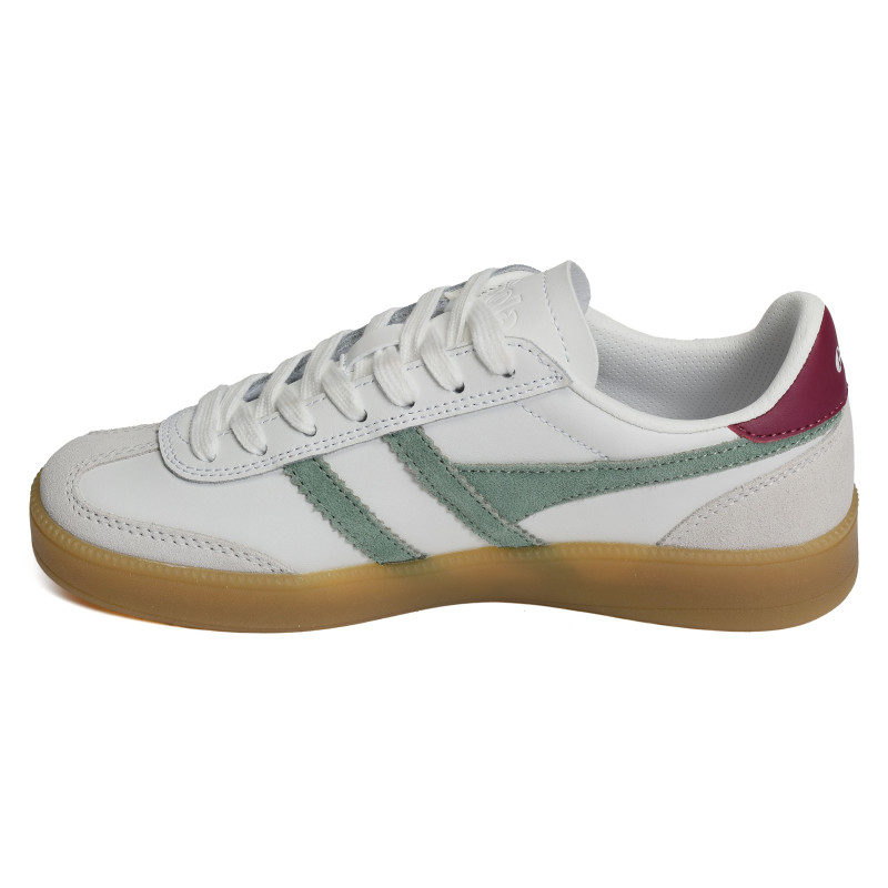 VIPER LEATHER W Blanc Vert, Sneakers basses Gola