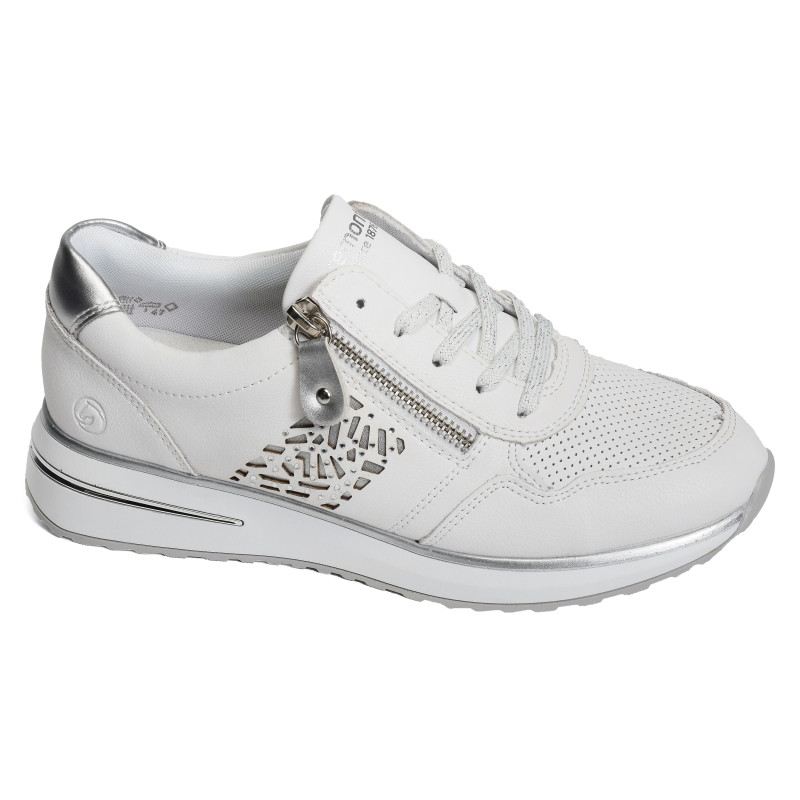 D1G00 Blanc Argent, Baskets running Remonte