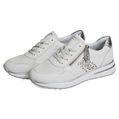 D1G00 Blanc Argent, Baskets running Remonte