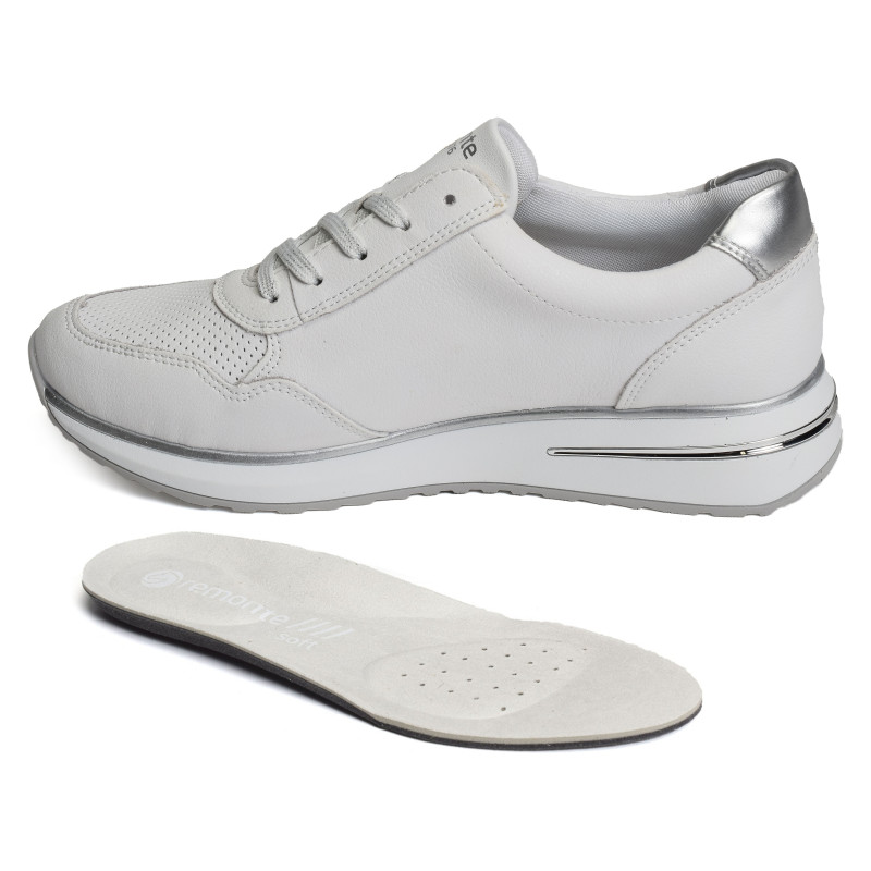 D1G00 Blanc Argent, Baskets running Remonte