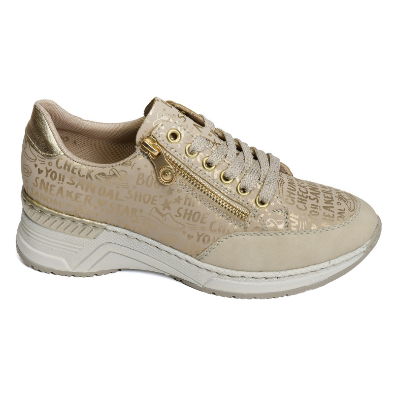 N4316 Beige Or, Baskets running Rieker