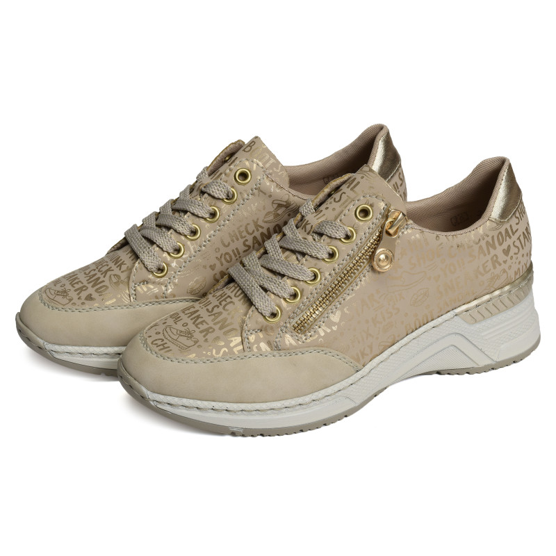 N4316 Beige Or, Baskets running Rieker