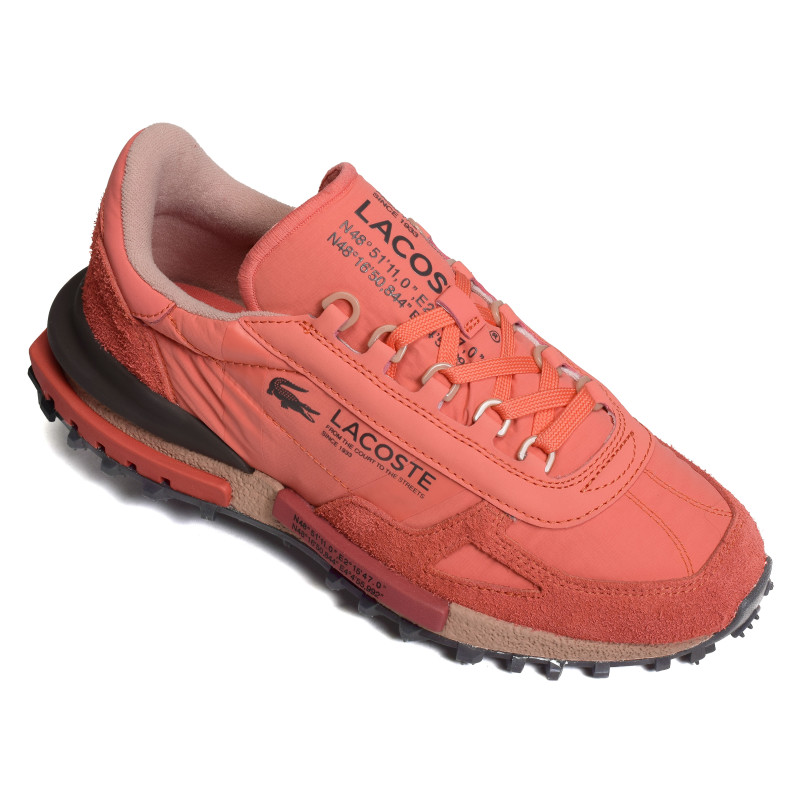 MENS ELITE ACTIVE SNEAKERS Rouge Orange, Baskets running Lacoste