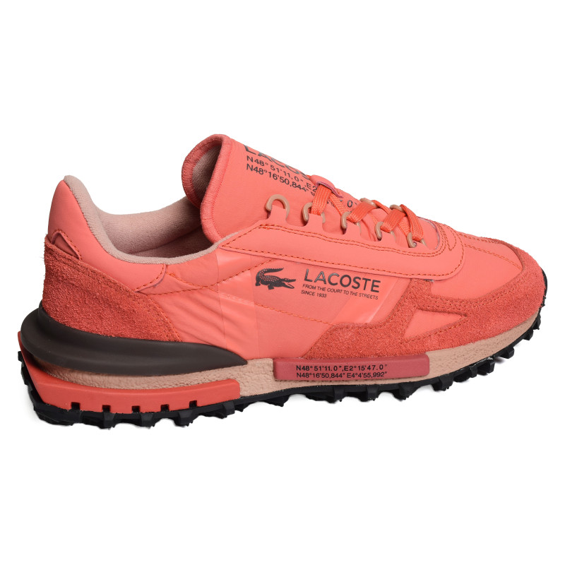 MENS ELITE ACTIVE SNEAKERS Rouge Orange, Baskets running Lacoste