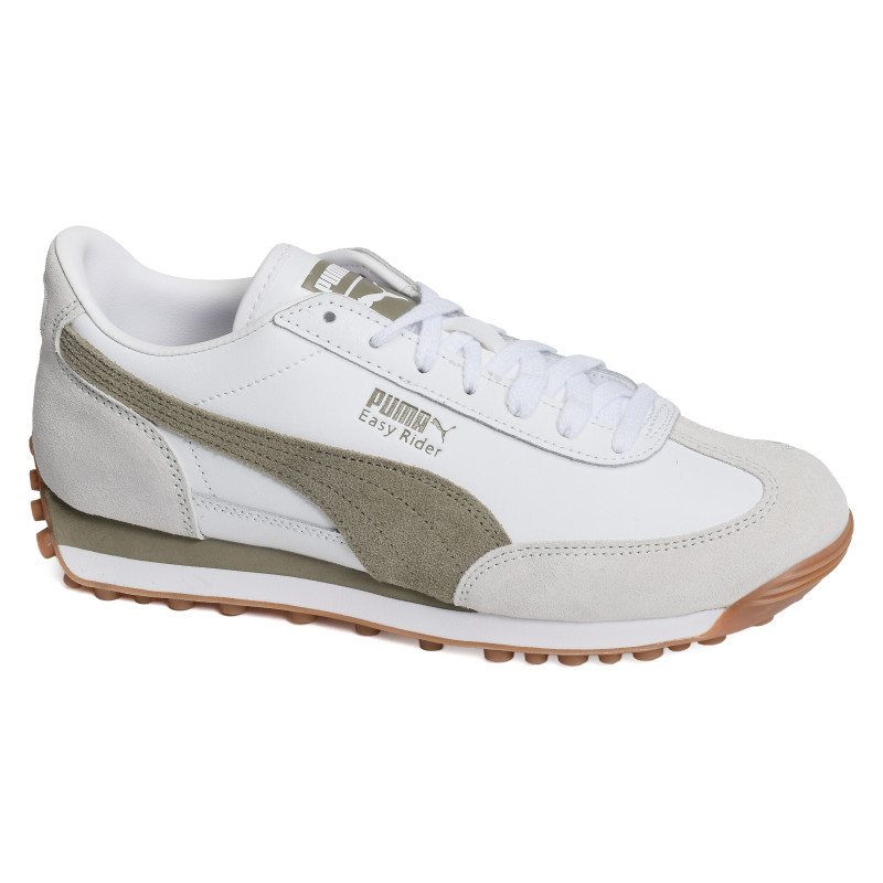 EASY RIDER MIX Blanc Kaki, Baskets running Puma