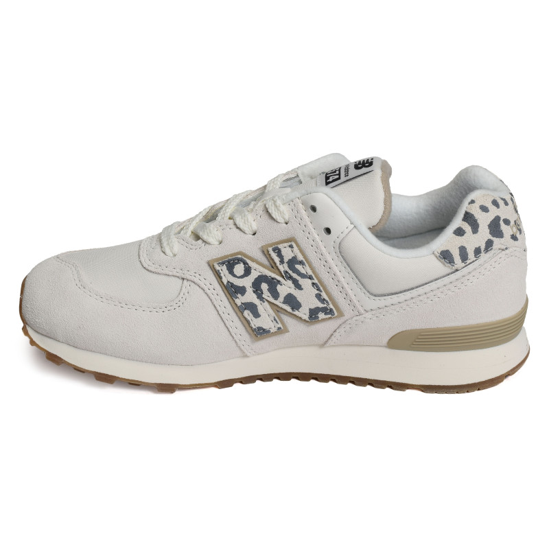 GC574 Blanc Léopard, Baskets running New Balance