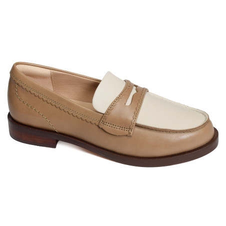 STRAVEN EDGE Tan Blanc, Mocassins Clarks