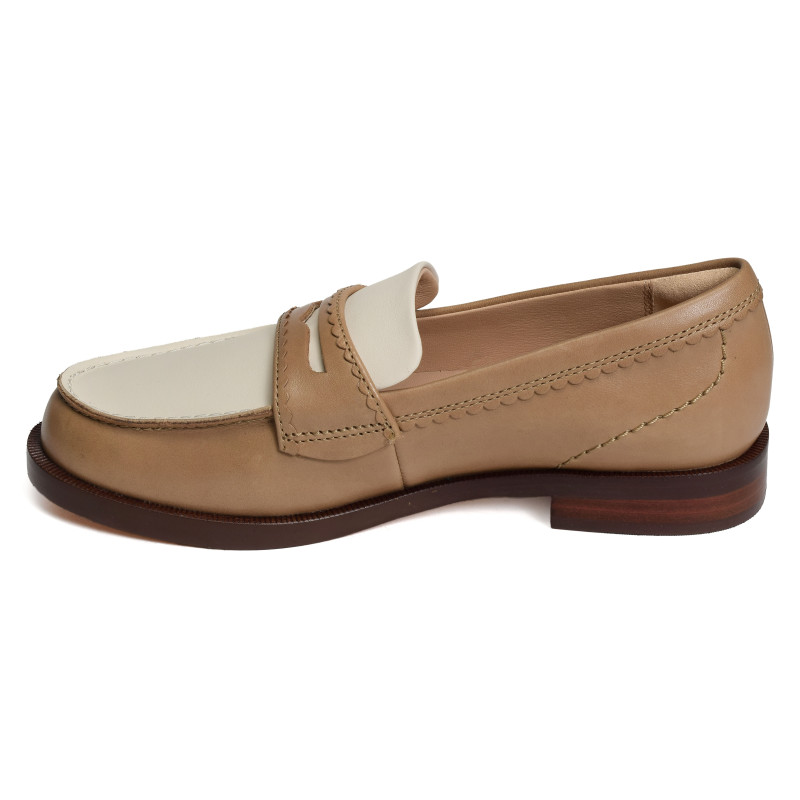 STRAVEN EDGE Tan Blanc, Mocassins Clarks