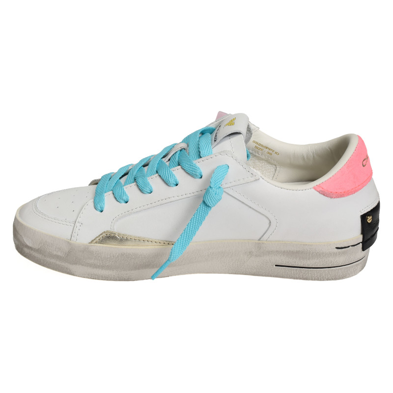 SK8 DELUXE Blanc Bleu, Sneakers basses Crime London