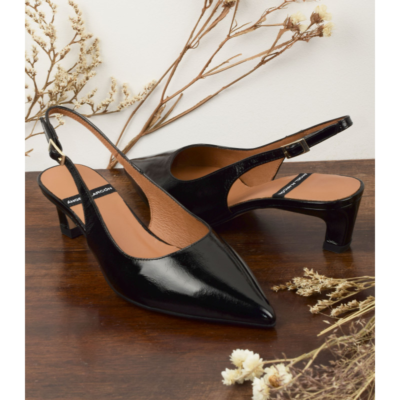 SUZANNE 25048 Noir, Slingback Angel Alarcón