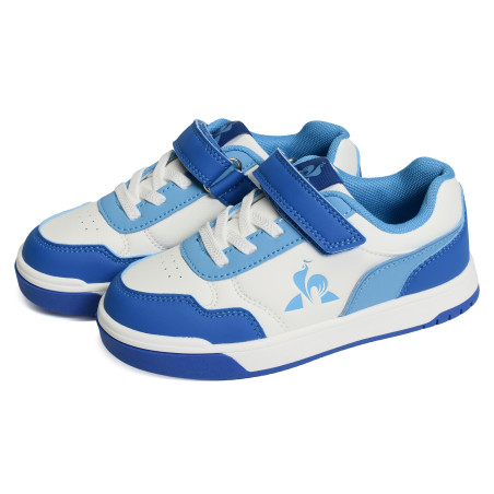 LCS COURT GIRL Blanc Bleu, Sneakers basses Le Coq Sportif