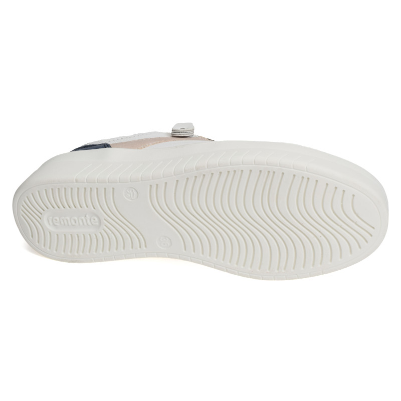 D0J01 Blanc Marine, Sneakers basses Remonte