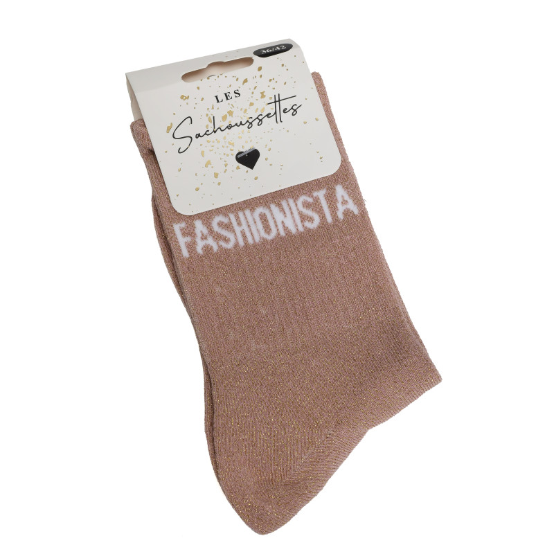 FASHIONISTA Rose Or, Chaussettes Les Sachoussettes