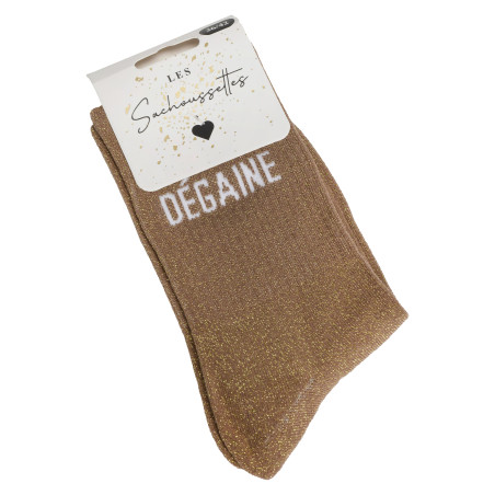 DEGAINE Or, Chaussettes Les Sachoussettes