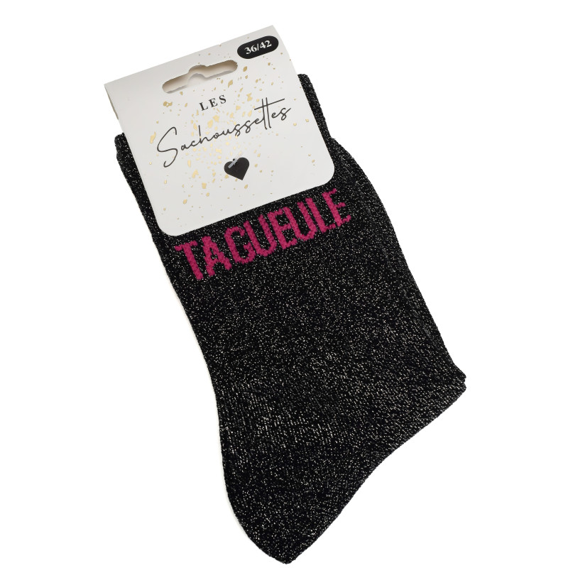 TA GUEULE Noir, Chaussettes Les Sachoussettes