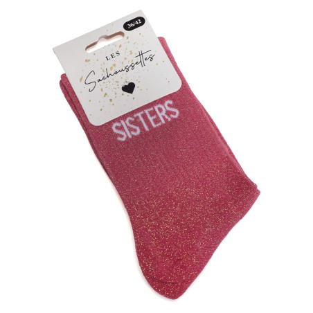 SISTERS Fuchsia, Chaussettes Les Sachoussettes