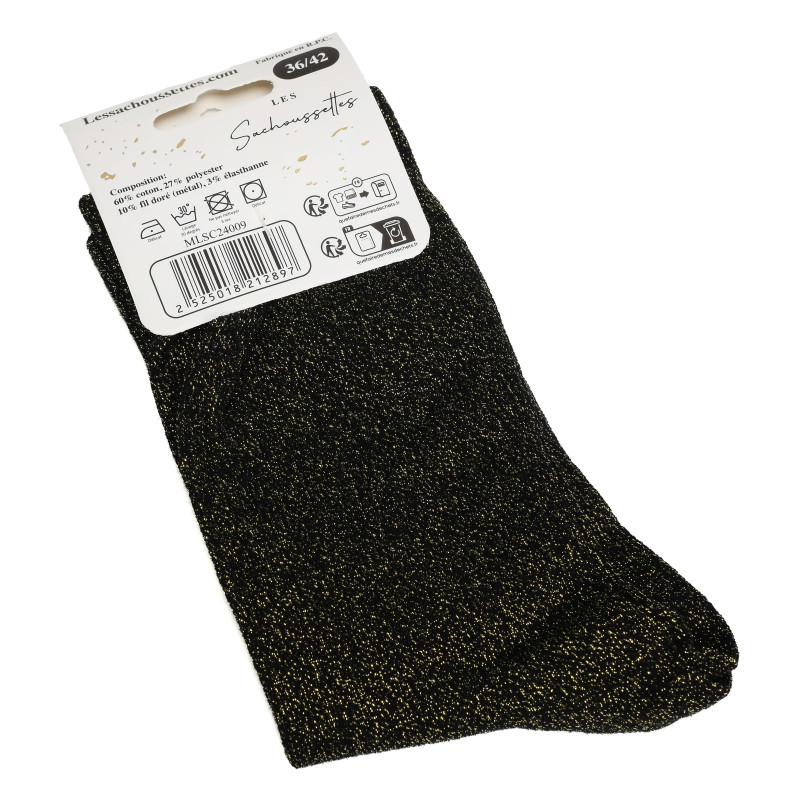 PIPELETTE Noir, Chaussettes Les Sachoussettes