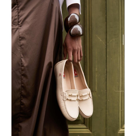 BRUNI F2156 Beige, Mocassins Fluchos