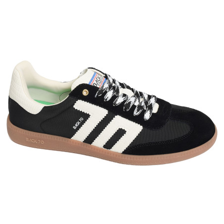 GHOST SUEDE MEN Noir, Sneakers basses Back 70