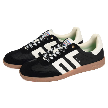 GHOST SUEDE MEN Noir, Sneakers basses Back 70