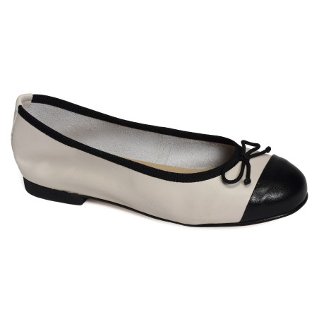 DIANE Blanc Noir, Ballerines Folie's