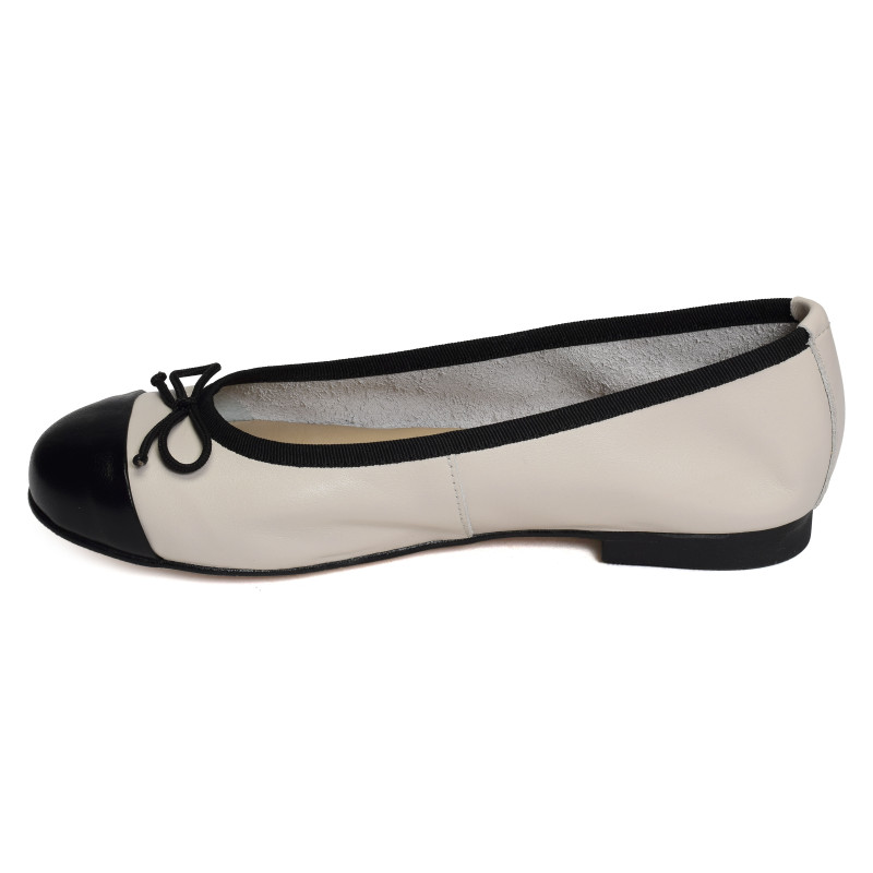 DIANE Blanc Noir, Ballerines Folie's