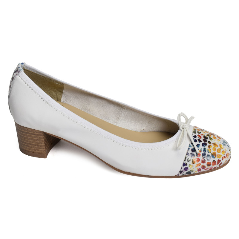 TAMARA TP Blanc Multicolore, Ballerines Folie's