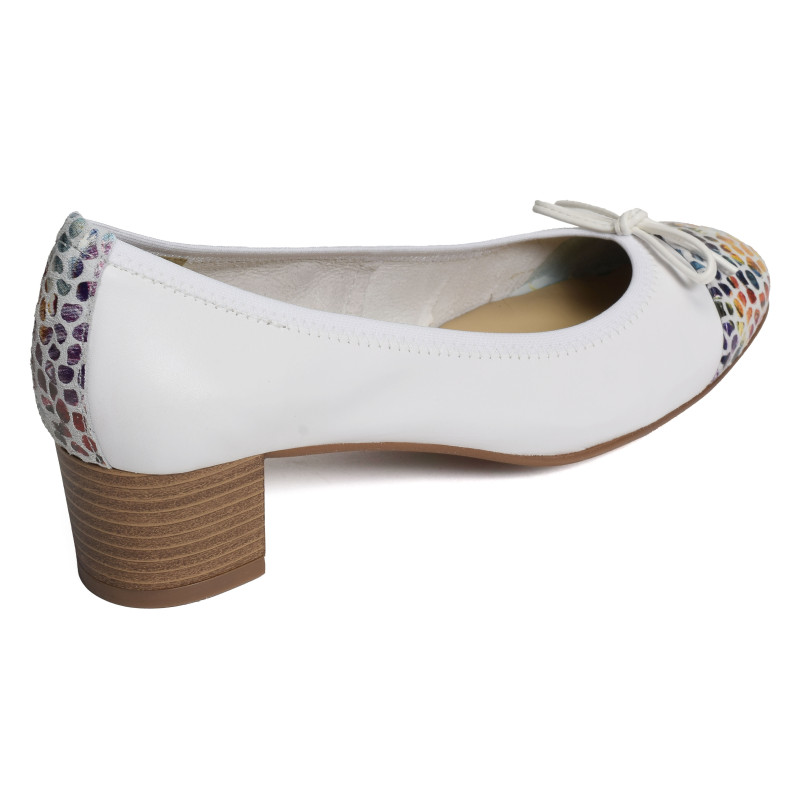 TAMARA TP Blanc Multicolore, Ballerines Folie's