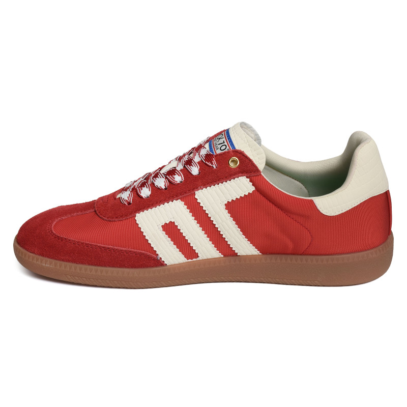 GHOST SUEDE MEN Rouge, Sneakers basses Back 70