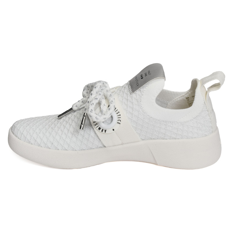 VOLT ONE W Blanc Argent, Baskets running Armistice