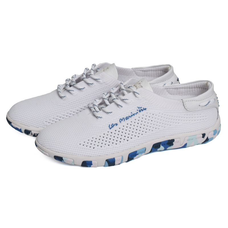 JAZARIA Blanc Bleu, Chaussures basses TBS