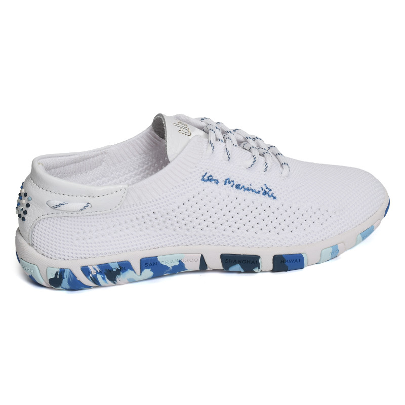 JAZARIA Blanc Bleu, Chaussures basses TBS