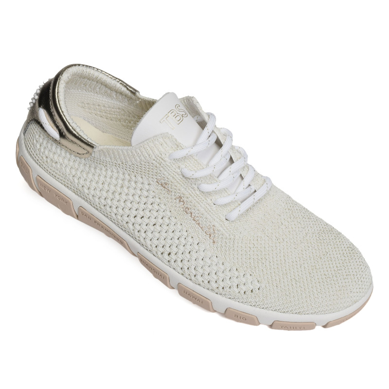 JAZARIA Blanc Or, Chaussures basses TBS