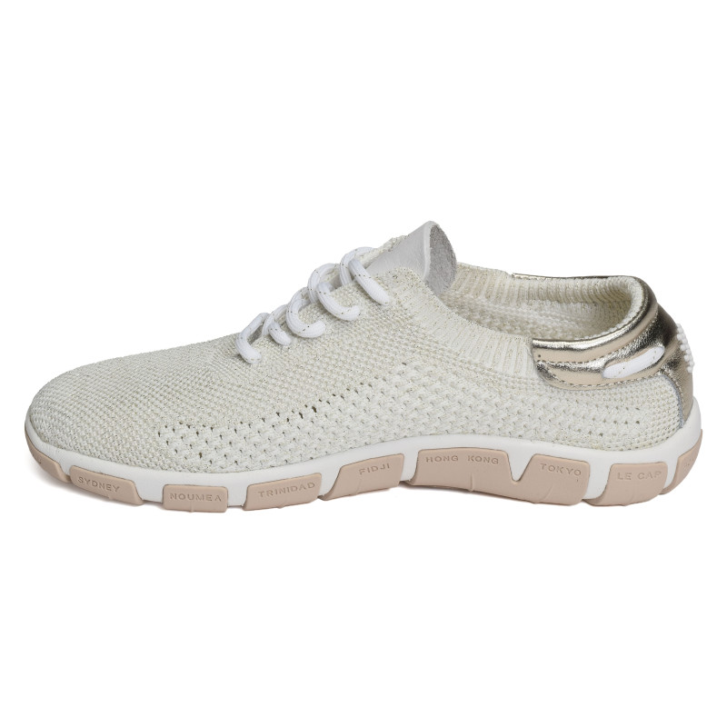 JAZARIA Blanc Or, Chaussures basses TBS