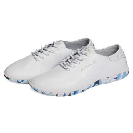 JAZARU Blanc Bleu, Sneakers basses TBS