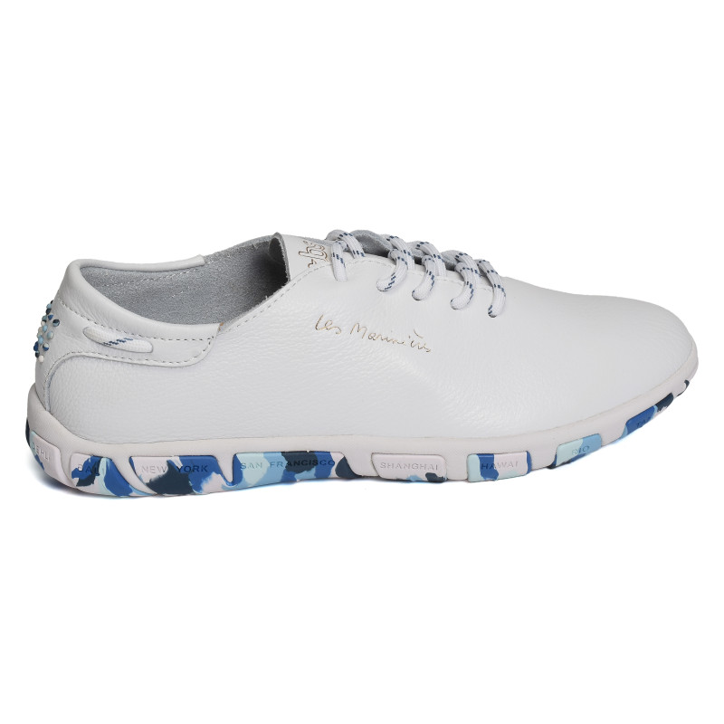 JAZARU Blanc Bleu, Sneakers basses TBS