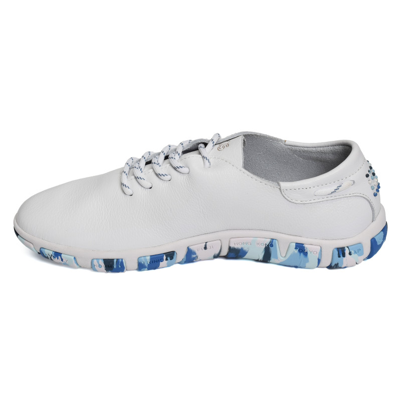 JAZARU Blanc Bleu, Sneakers basses TBS