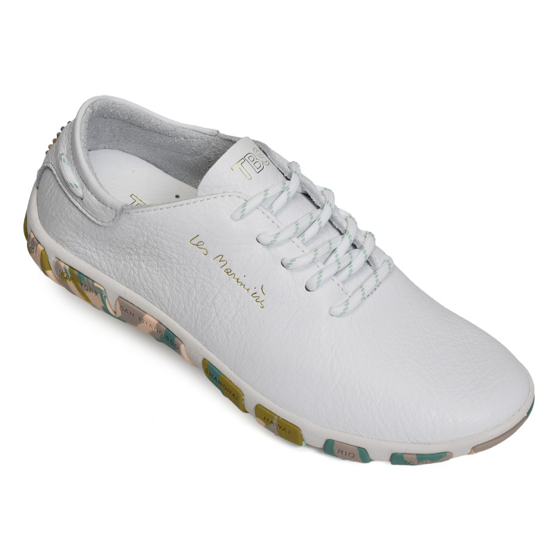 JAZARU Blanc Vert, Sneakers basses TBS